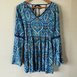 Band of Gypsies bell sleeve dress